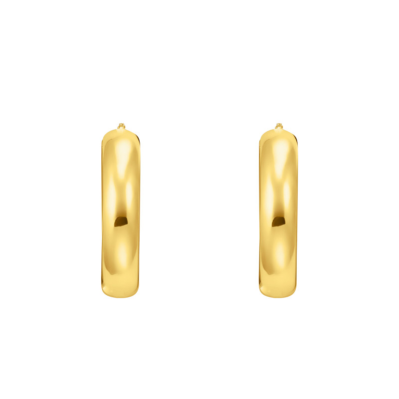 Boucles d'Oreilles Créoles Ovales en Plaqué Or Jaune - CR739-413-39 - Thomas Sabo