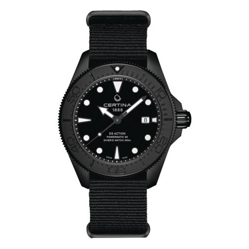 Montre DS Action Diver 43mm Powermatic 80 C0326073805100 - Certina