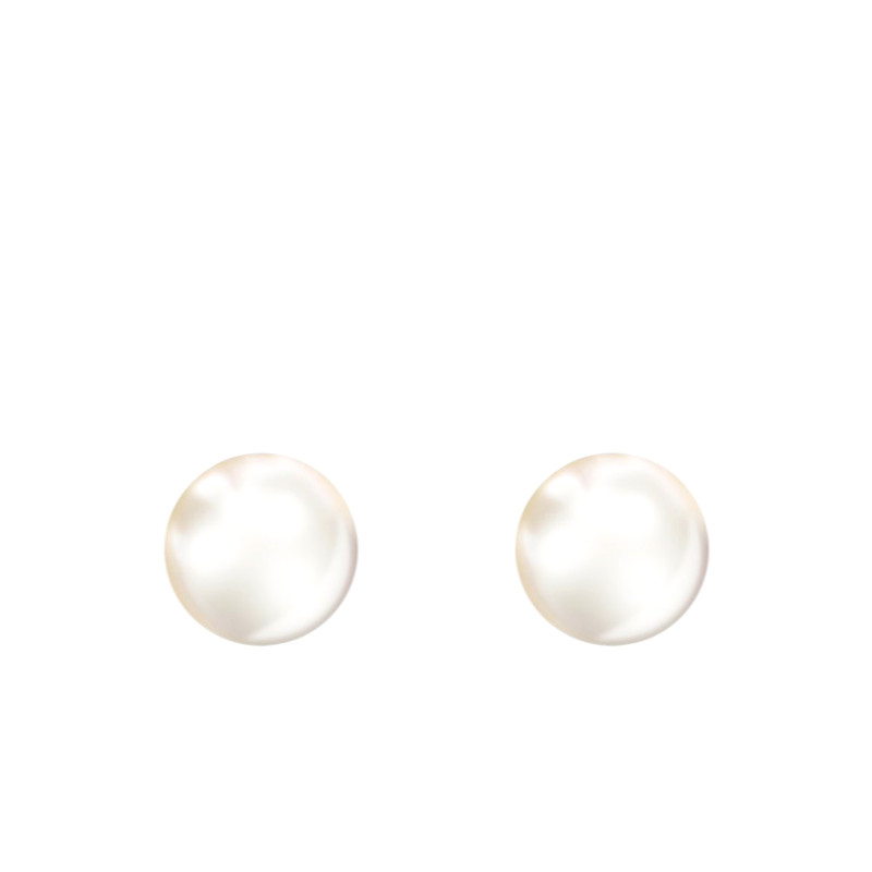 Boucles d'Oreilles en Or Jaune 750 & Perles de Culture - Emanessence