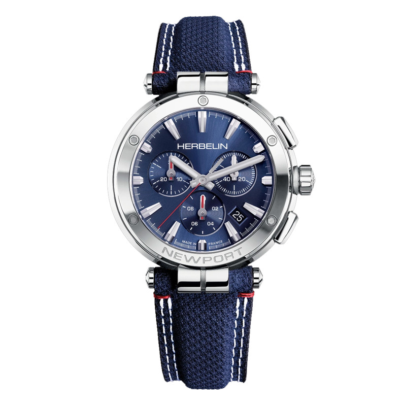 Montre Newport Chrono 37658AP15BL - Herbelin