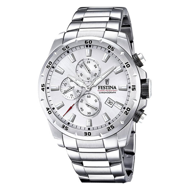 Montre Chrono Sport acier gris F20463/1 - Festina