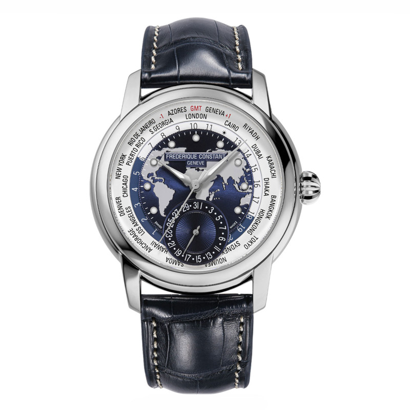 Montre Manufacture Classic Worldtimer FC-718NWWM4H6 - Frédérique Constant