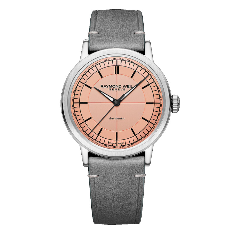 Montre Millesime Central Seconds 39 mm - Cadran Saumon - Raymond Weil