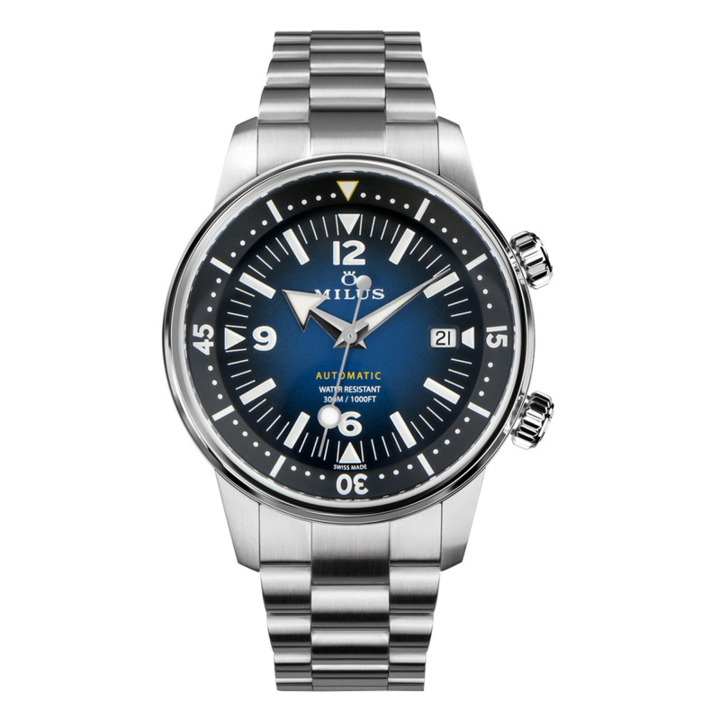 Montre Archimèdes Aqua Steel Deep Blue - Milus