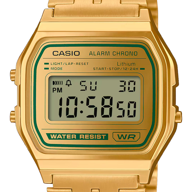 Montre Iconic Green Accent A158WEGV-9AEF - Casio Vintage