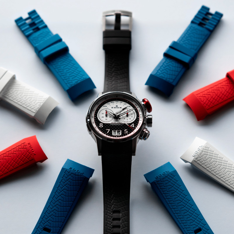 Montre Chronorally 45 Limited Edition 38003-TINR-CANBR - Edox