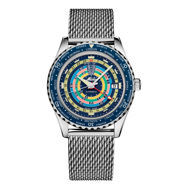 Montre Ocean Star Captain Decompression WorldTimer M0268291704100 - Mido