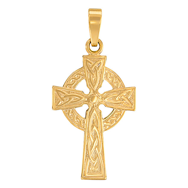 Pendentif Croix Celtique en Or Jaune 375 - Vandona