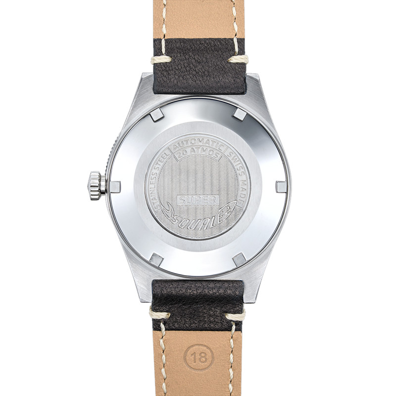 Montre Super-Squale Big Arrows Black Leather SUPERSSABK.PN - Squale