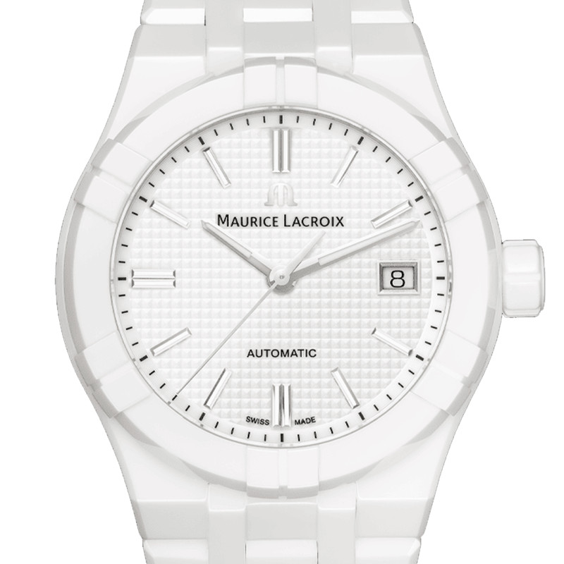 Montre Aikon Automatic Ceramic blanche AI6007-CRM72-130-7 - Maurice Lacroix