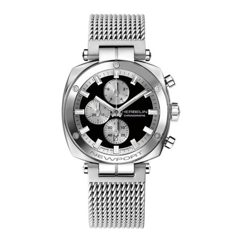 Montre Newport Heritage Chrono 35664AP24B - Herbelin