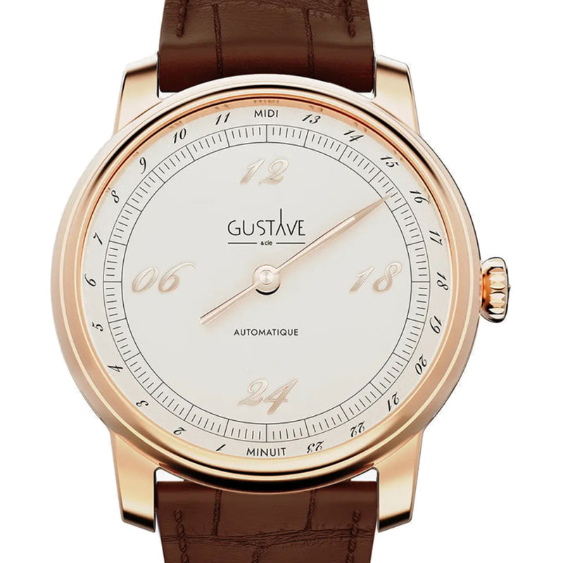 Montre 24H Paul Or Rose & Blanc 39mm - Gustave & Cie