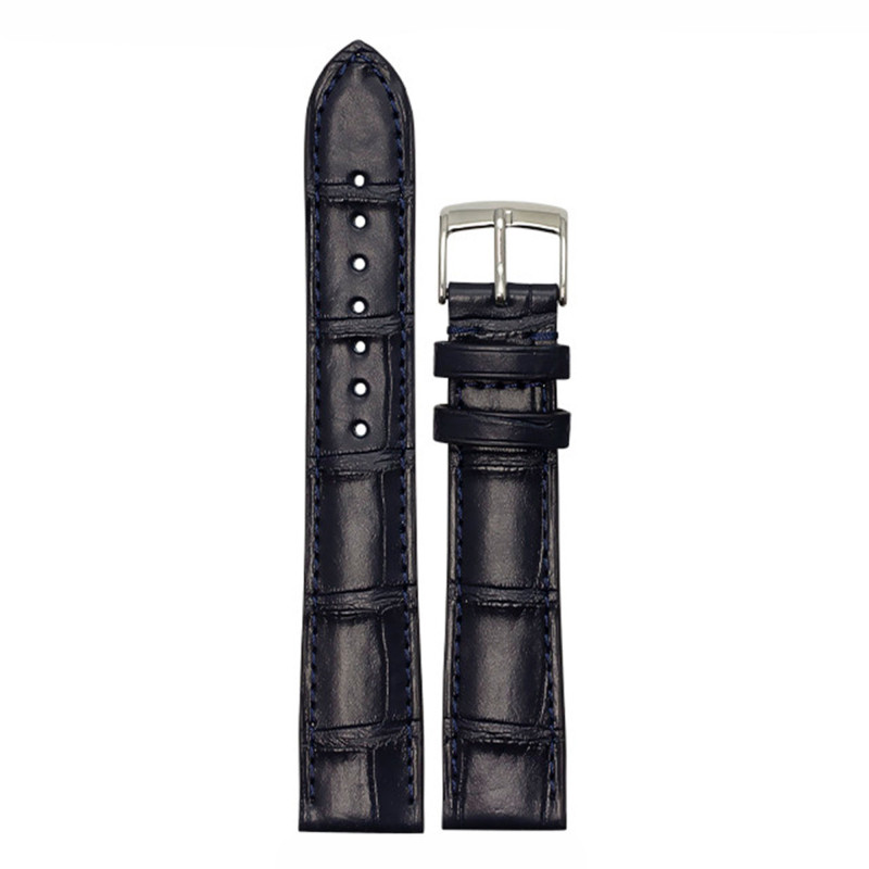 Bracelet de montre Beauville 4010 Alligator Bleu Nuit - Bouveret