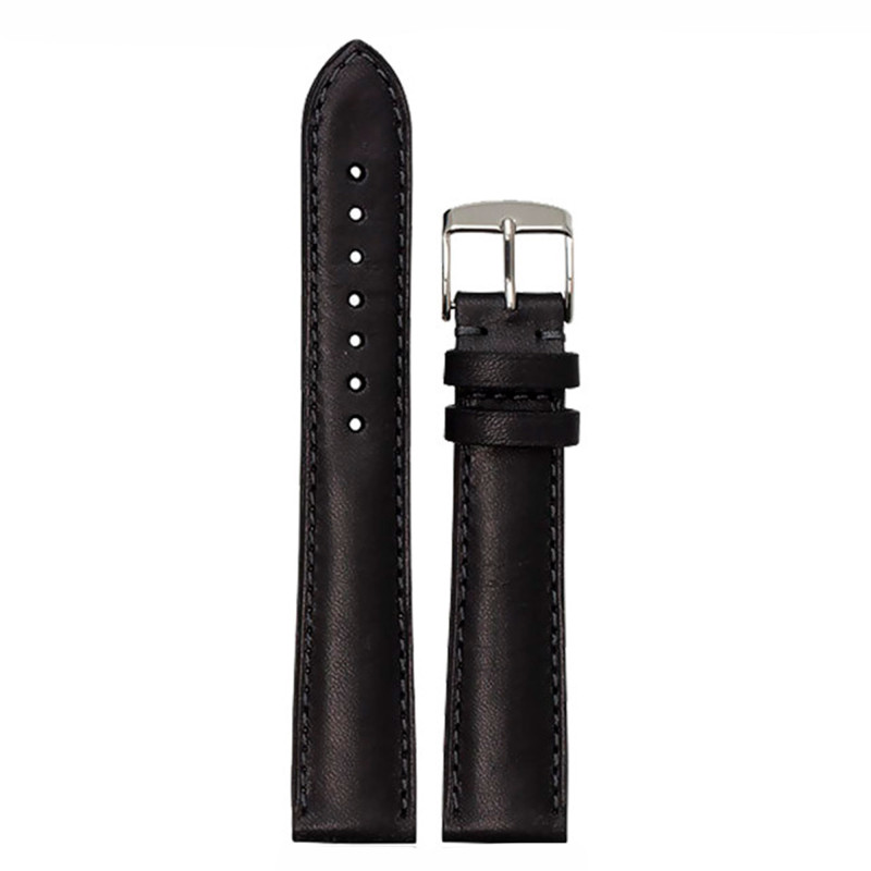 Bracelet de montre Orsay 4670 Vachette Tannage Végétal Noir - Bouveret