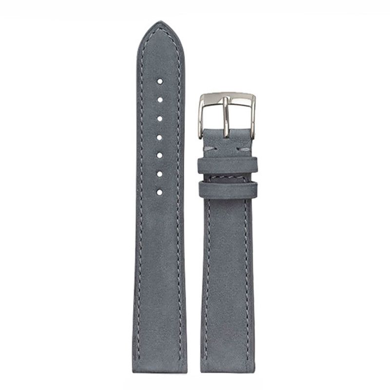 Bracelet de montre Capitole 4701 Taurillon Nubuck Argent - Bouveret