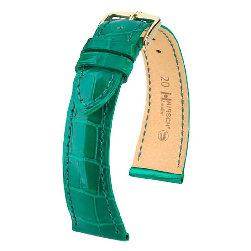 Bracelet Cuir London Vert Brillant - 040740 - Hirsch