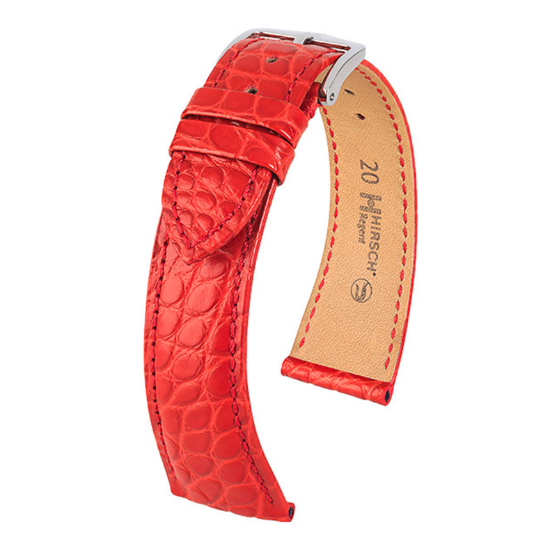 Bracelet de montre Regent Selection Rouge Mat 0410729 - Hirsch