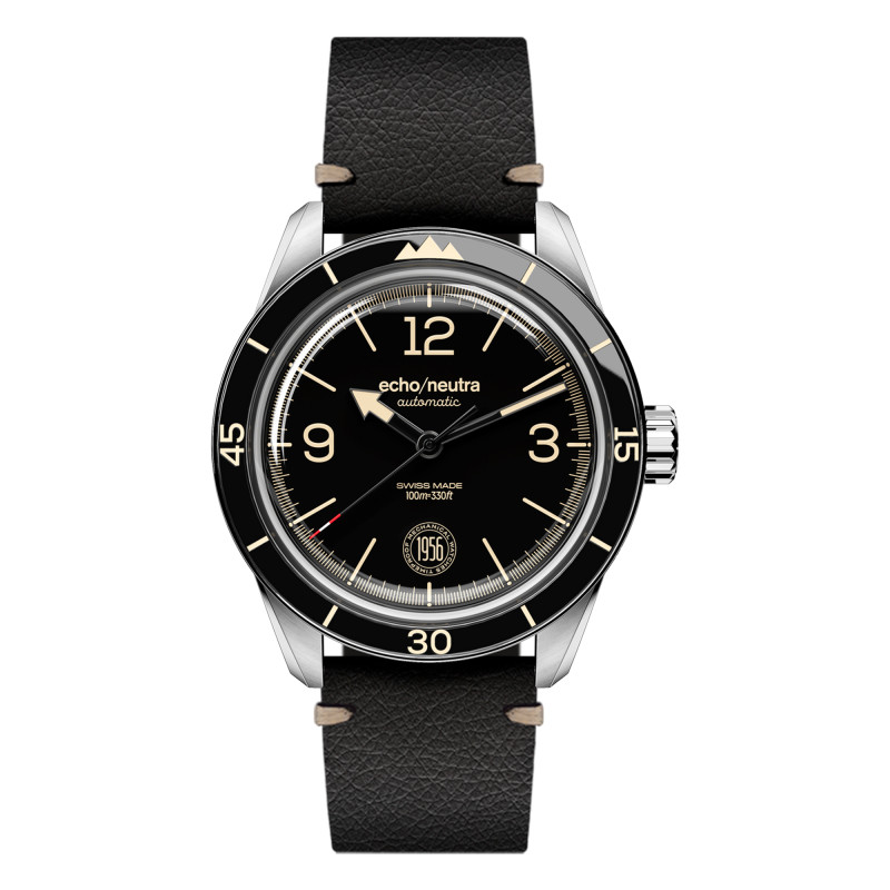 Montre 1956 3H Noir - Echo/Neutra