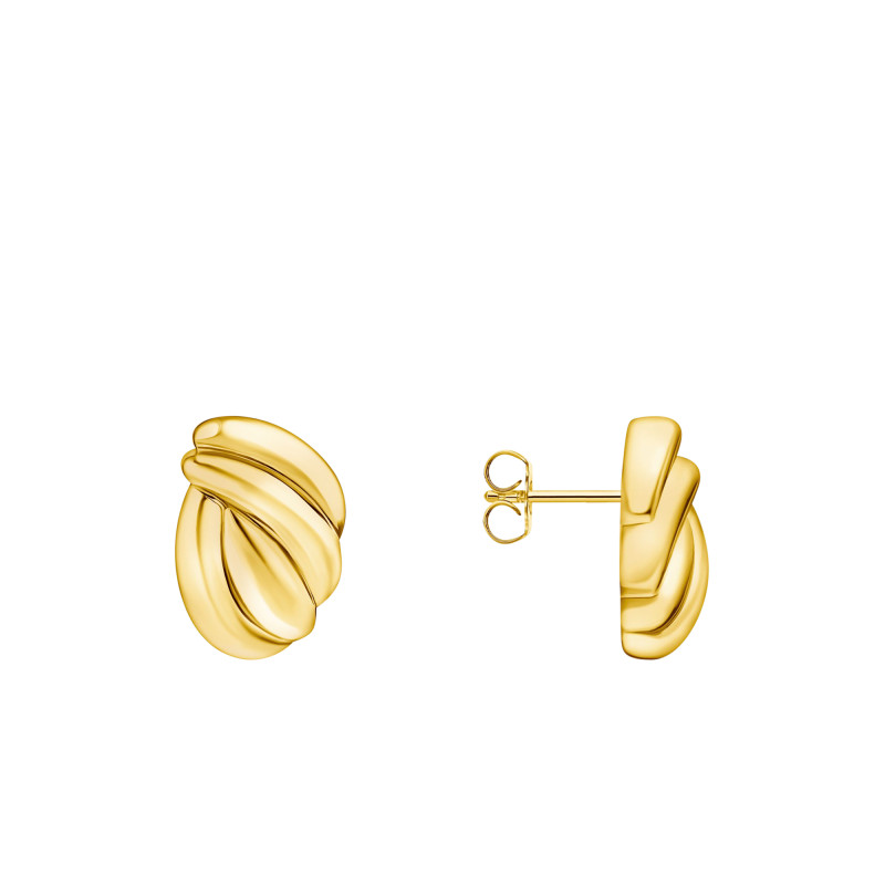 PROMO Boucles d'Oreilles Bold Elegance Torsadées en Plaqué Or Jaune - H2327-413-39 - Thomas Sabo OCARAT.COM BIJOUTERIE N°1