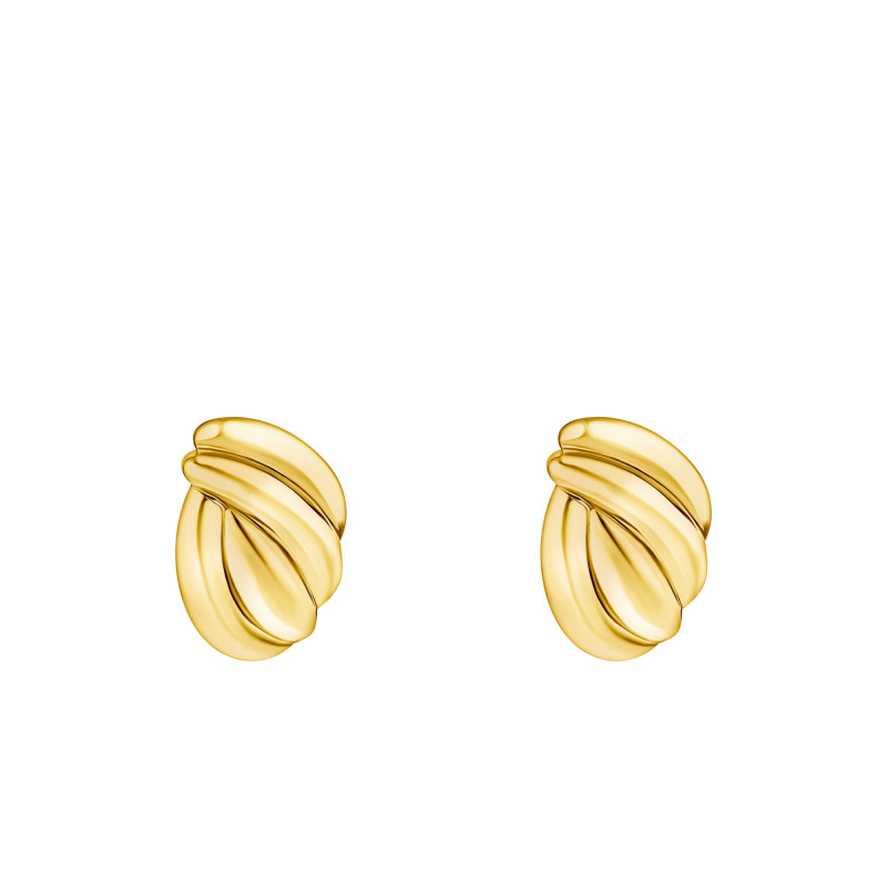 PROMO Boucles d'Oreilles Bold Elegance Torsadées en Plaqué Or Jaune - H2327-413-39 - Thomas Sabo OCARAT.COM BIJOUTERIE N°1