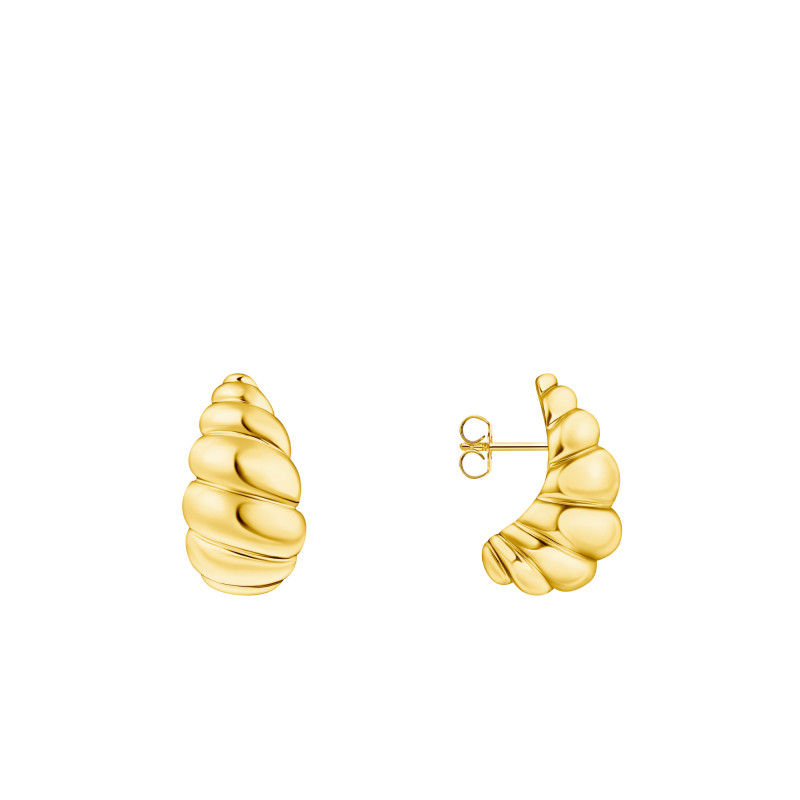 PROMO Boucles d'Oreilles Bold Elegance Torsadées en Plaqué Or Jaune - H2326-413-39 - Thomas Sabo OCARAT.COM BIJOUTERIE N°1