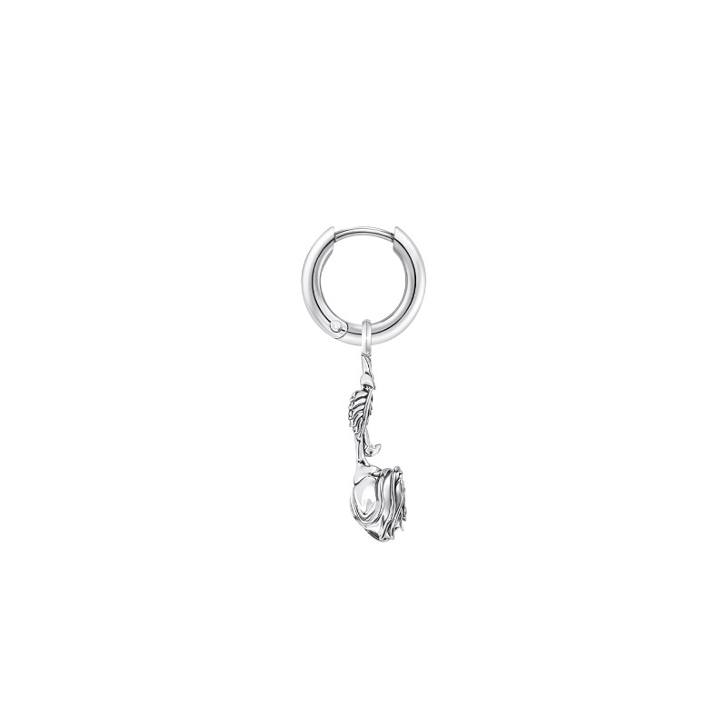 1 Boucle d'Oreille Créole Midnight Rose en Argent 925 - CR756-637-21 - Thomas Sabo