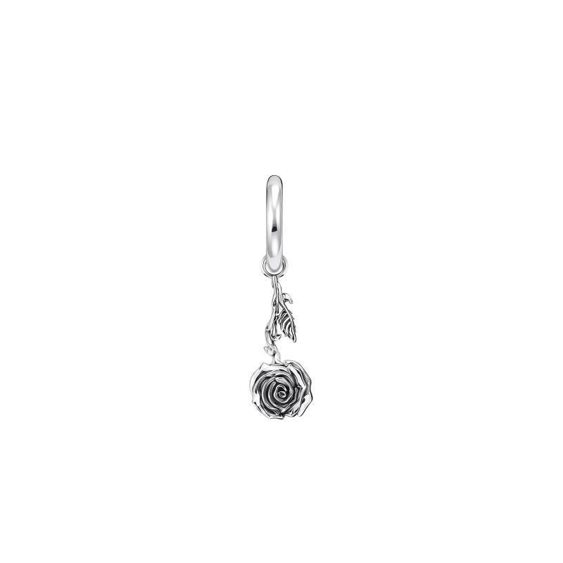 1 Boucle d'Oreille Créole Midnight Rose en Argent 925 - CR756-637-21 - Thomas Sabo