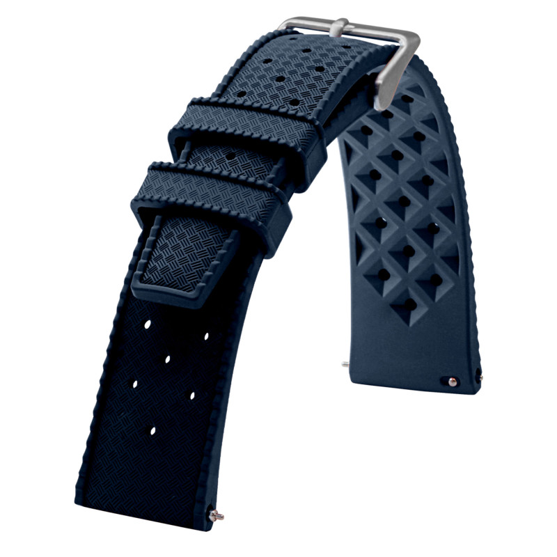 Bracelet de Montre Caoutchouc Tropic Marine en 18mm, 20mm ou 22mm - Bracelet Rochet