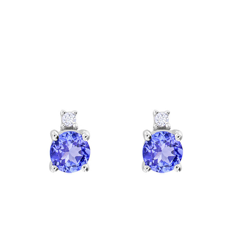 PROMO Boucles d'Oreilles en Or Blanc & Diamant et Tanzanite - Aurora OCARAT.COM BIJOUTERIE N°1