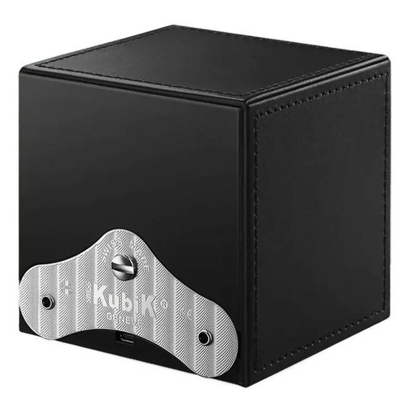 Remontoir Masterbox Leather - Black Leather & Black Stitches - SwissKubik