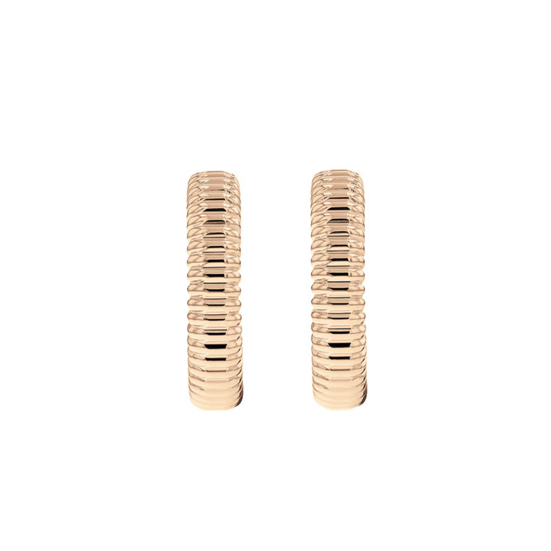 PROMO Boucles d'Oreilles Demi-Créoles en Acier Rose, Diamètre 18,50 mm - 35000033 - Calvin Klein OCARAT.COM BIJOUTERIE N°1
