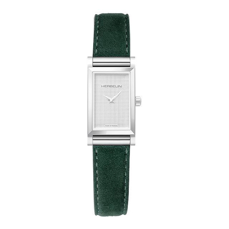 PROMO Bracelet de Montre Chevreau Velours Vert Sapin BRAC17048A108 - Herbelin OCARAT.COM BIJOUTERIE N°1