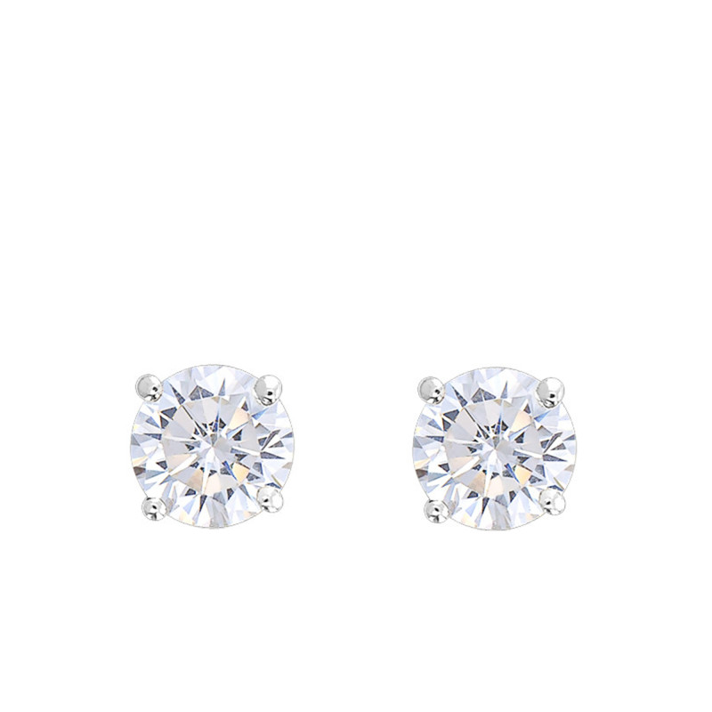 PROMO Boucles d'Oreilles en Or Blanc 750 & Diamants HSI - Demetra OCARAT.COM BIJOUTERIE N°1