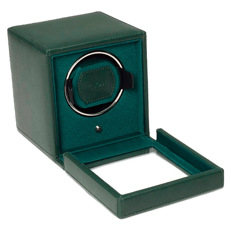 Remontoir montre Simple Vert Cubs & Cubbies avec Couvercle - Wolf 1834