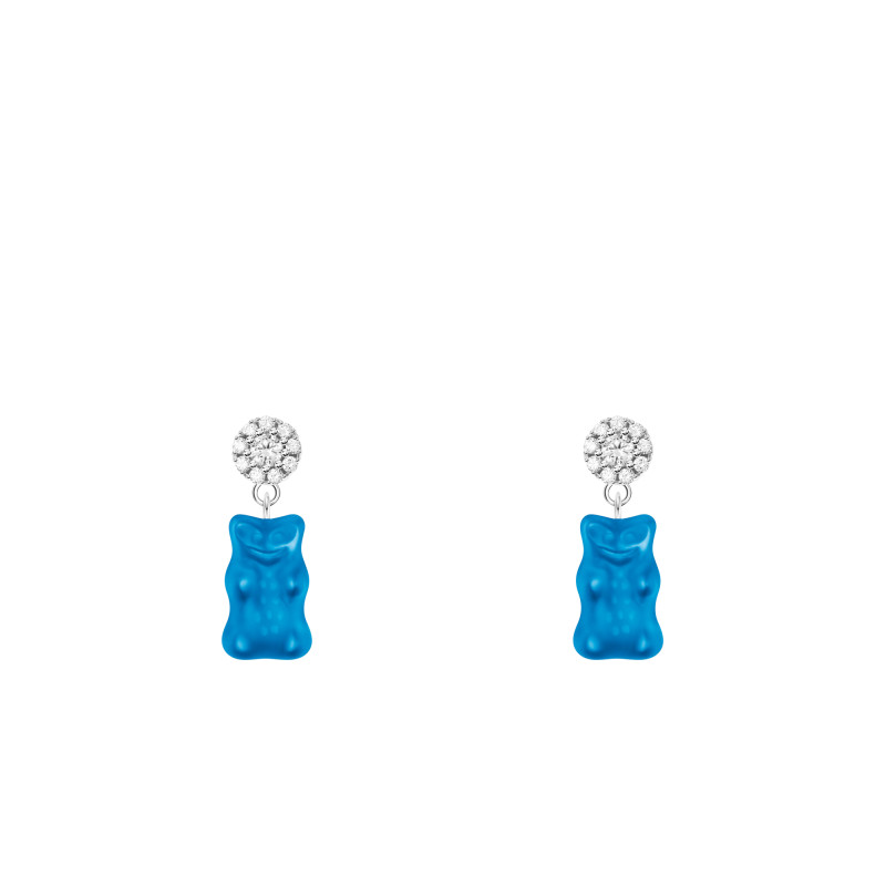 PROMO Boucles d'Oreilles Haribo Bleu en Argent 925 & Oxydes de Zirconium Blancs - H2330-052-1 - Thomas Sabo OCARAT.COM BIJOUTERIE N°1