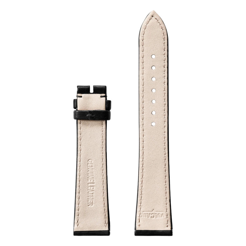 Bracelet de montre Cuir Alligator noir 22 mm - Vulcain