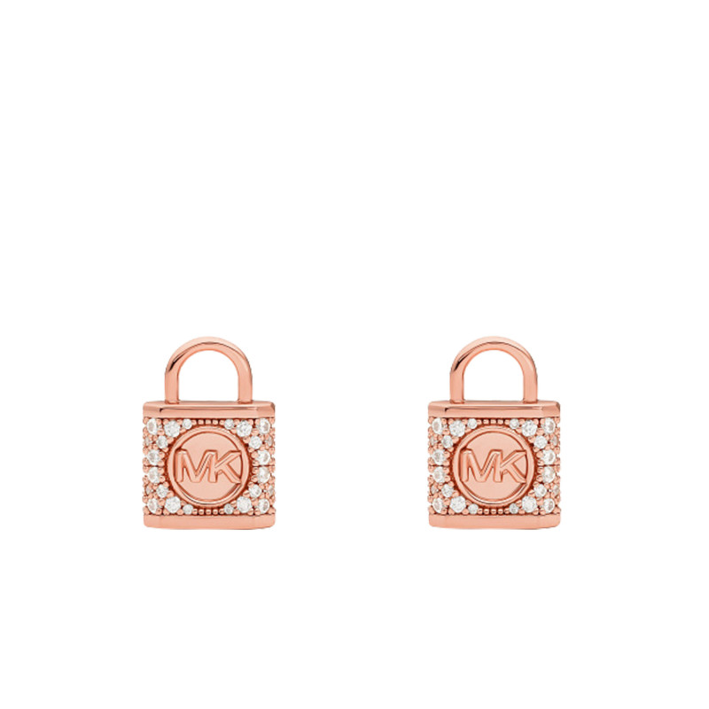 PROMO Boucles d'Oreilles Puces Cadenas en Argent 925 & Oxydes de Zirconium - Michael Kors OCARAT.COM BIJOUTERIE N°1