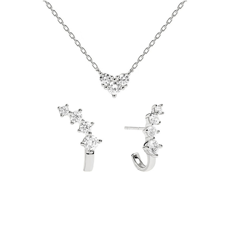 PROMO Coffret Forever Collier et Boucles d'Oreilles en Argent 925, Longueur de 40 cm à 50 cm - Pdpaola OCARAT.COM BIJOUTERIE N°1