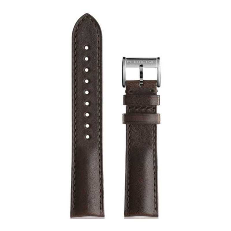 Bracelet de montre Jazzmaster Cuir Brun H690384114 - Hamilton