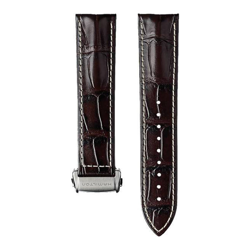 Bracelet de montre Jazzmaster Marron 22mm H6003271081 - Hamilton
