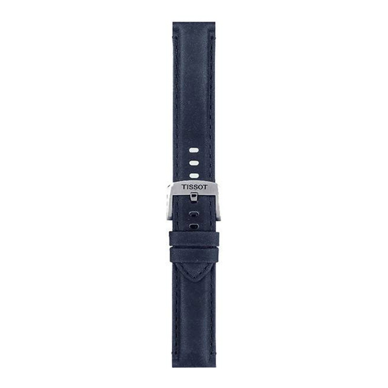 Bracelet de montre Officiel Tissot Cuir Bleu 20 mm T852046831 - Tissot