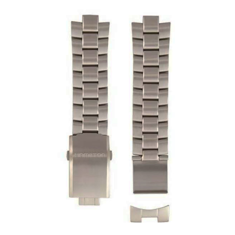 Bracelet de montre Khaki Acier 22mm H695766100 - Hamilton