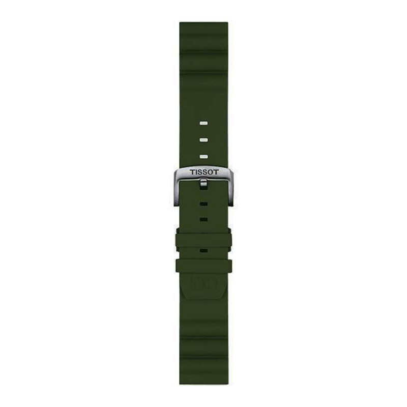 Bracelet de montre Officiel Tissot Silicone Kaki 22 mm T852047177 - Tissot