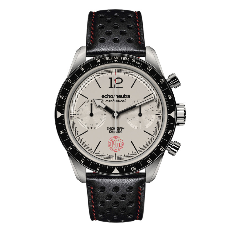Montre 1956 Chronographe Blanc - Echo/Neutra