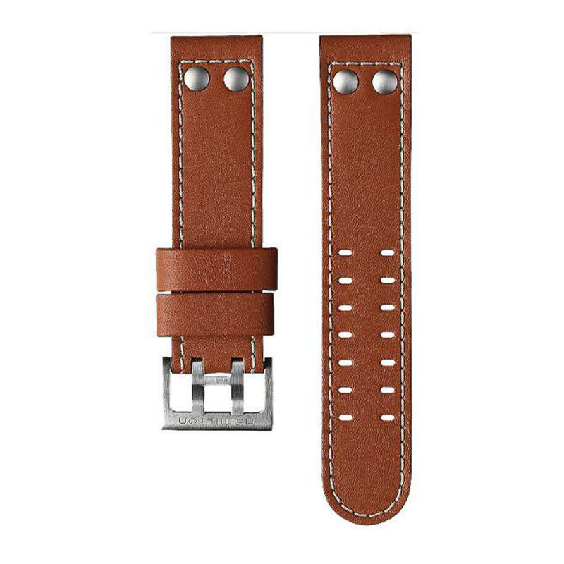 Bracelet de montre Khaki Aviation Marron 22mm H690776103 - Hamilton