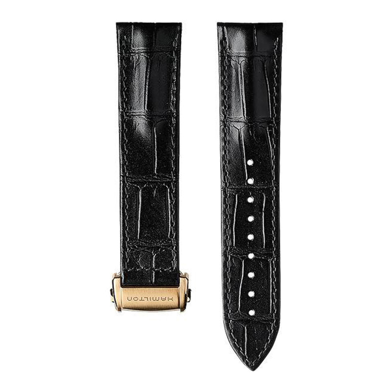 Bracelet de montre Jazzmaster Noir 22mm H6003271101 - Hamilton