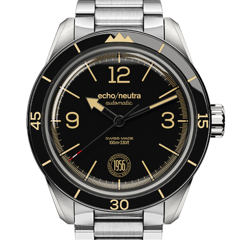 Montre 1956 3H Noir - Echo/Neutra
