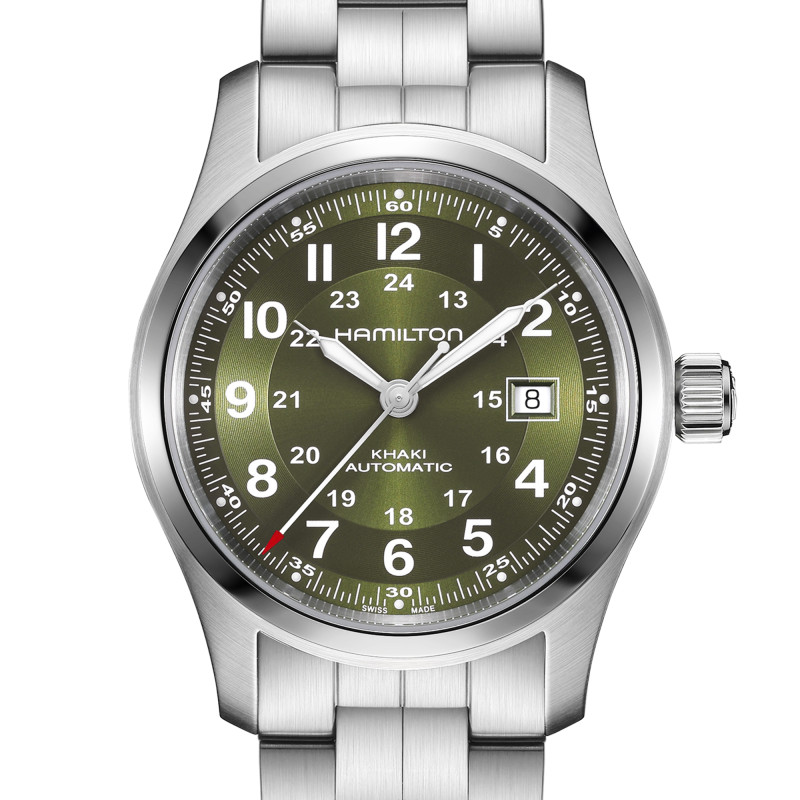 Montre Khaki Field Auto Vert 42mm - Hamilton
