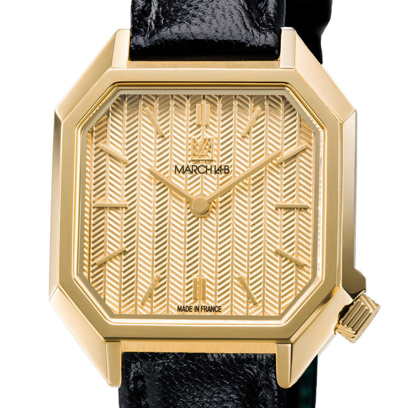 Montre Milady Mansart Chevrons Or - March LAB