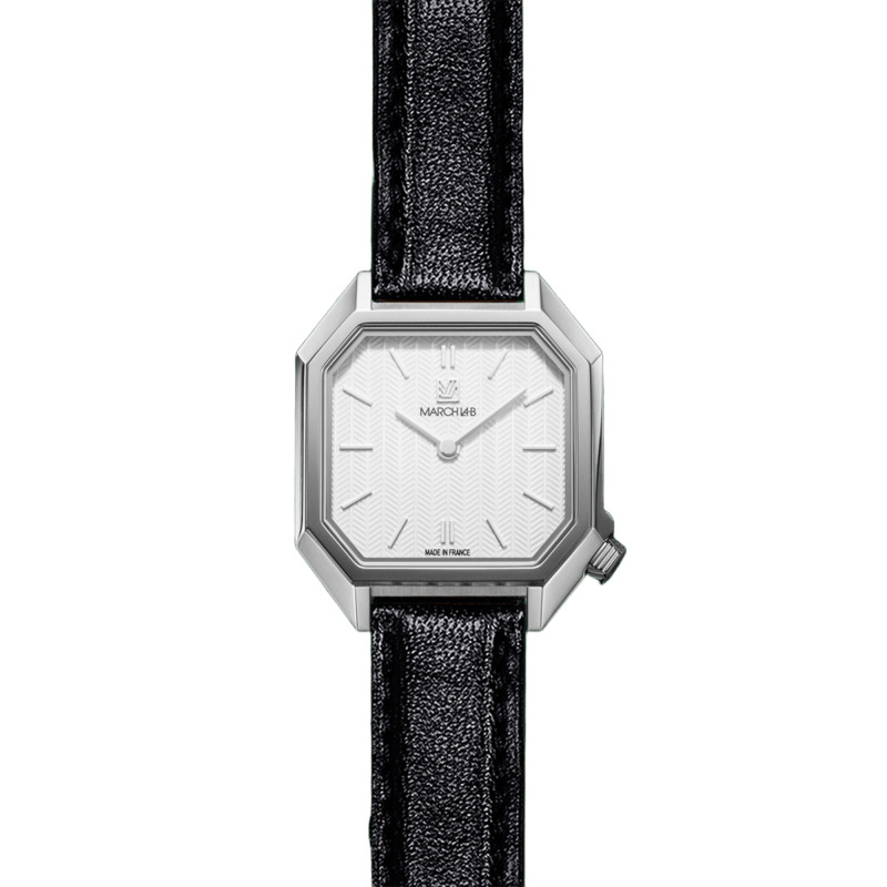 Montre Milady Mansart Chevrons Blancs - March LAB